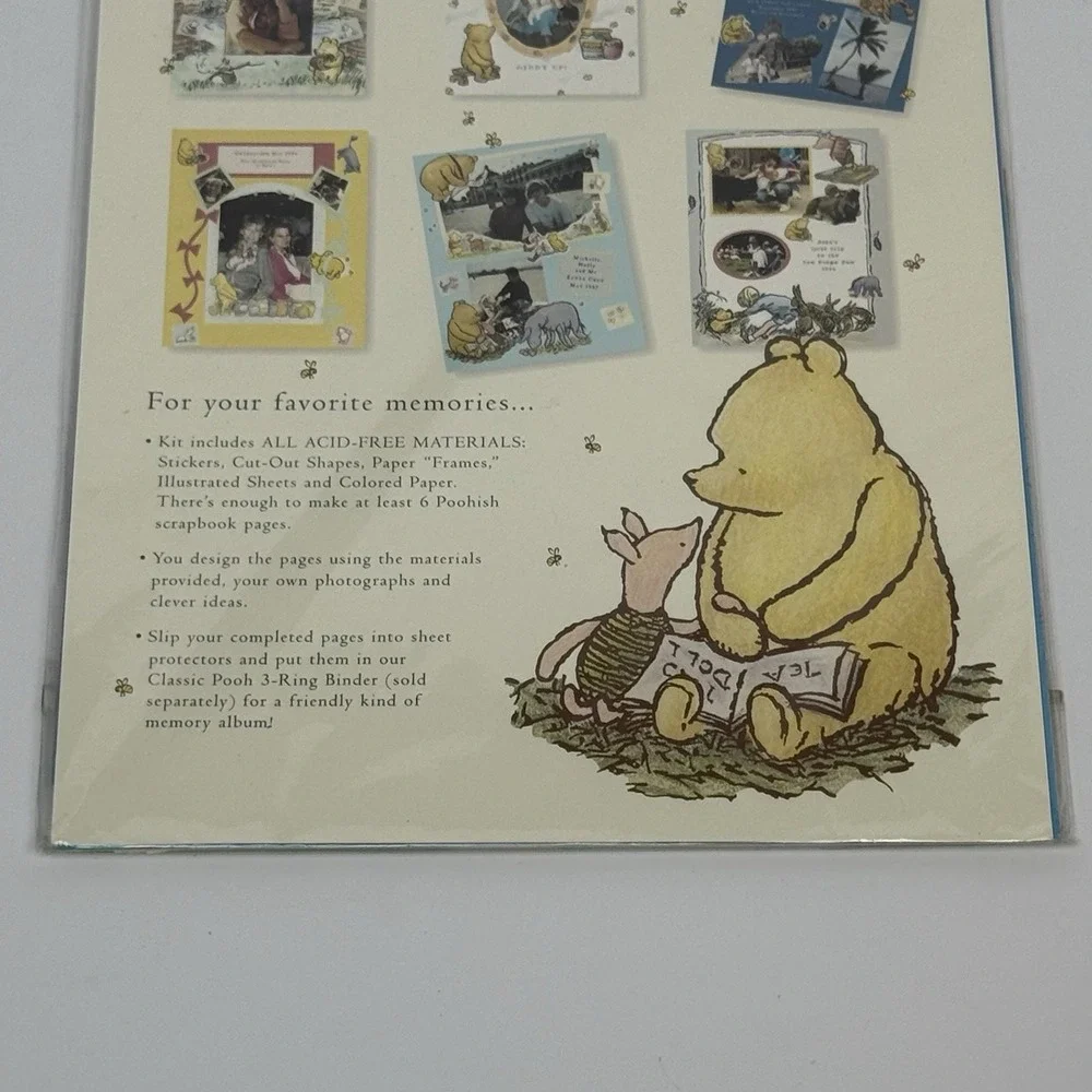 Classic Pooh Scrapbook Page Kit Lot Of 3 Baby/Party And Birthday/Everyday Themes